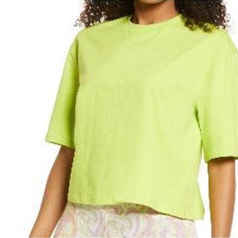 BP Nordstrom Lime Green Box Top